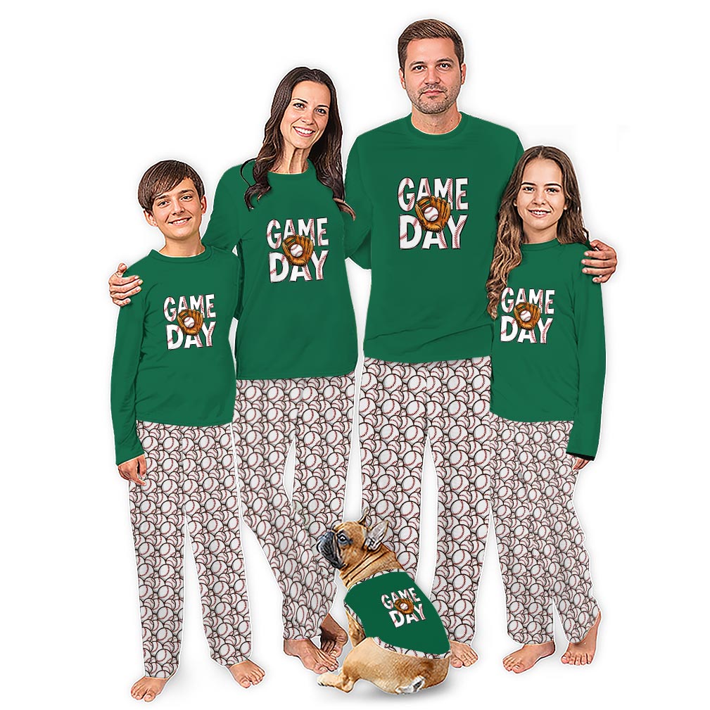 Baseball Matching Holiday Pajamas Whole Family With Plus Size