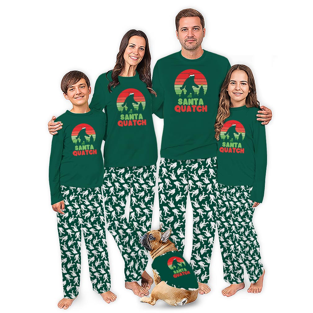 Sasquatch Family Matching Christmas Pajamas With Extended Size Sasquatch Family Matching Christmas Pajamas With Extended Size