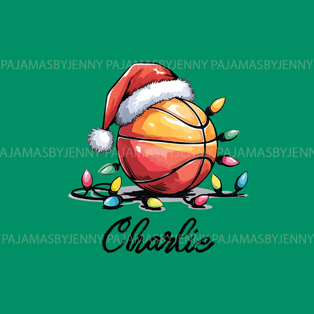 Custom Basketball Family Matching Christmas Pajamas With Plus Size