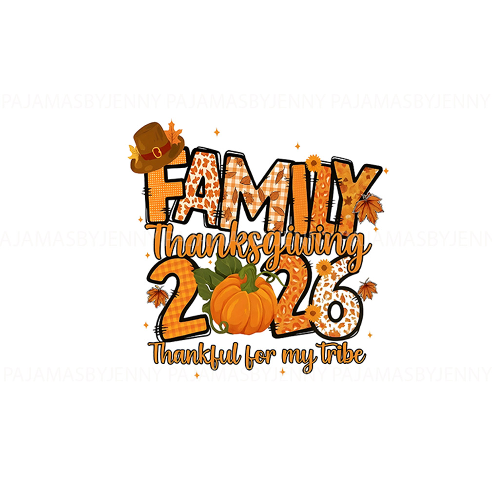 Fall Pumpkin Family Holiday Matching Pajamas With Plus Size