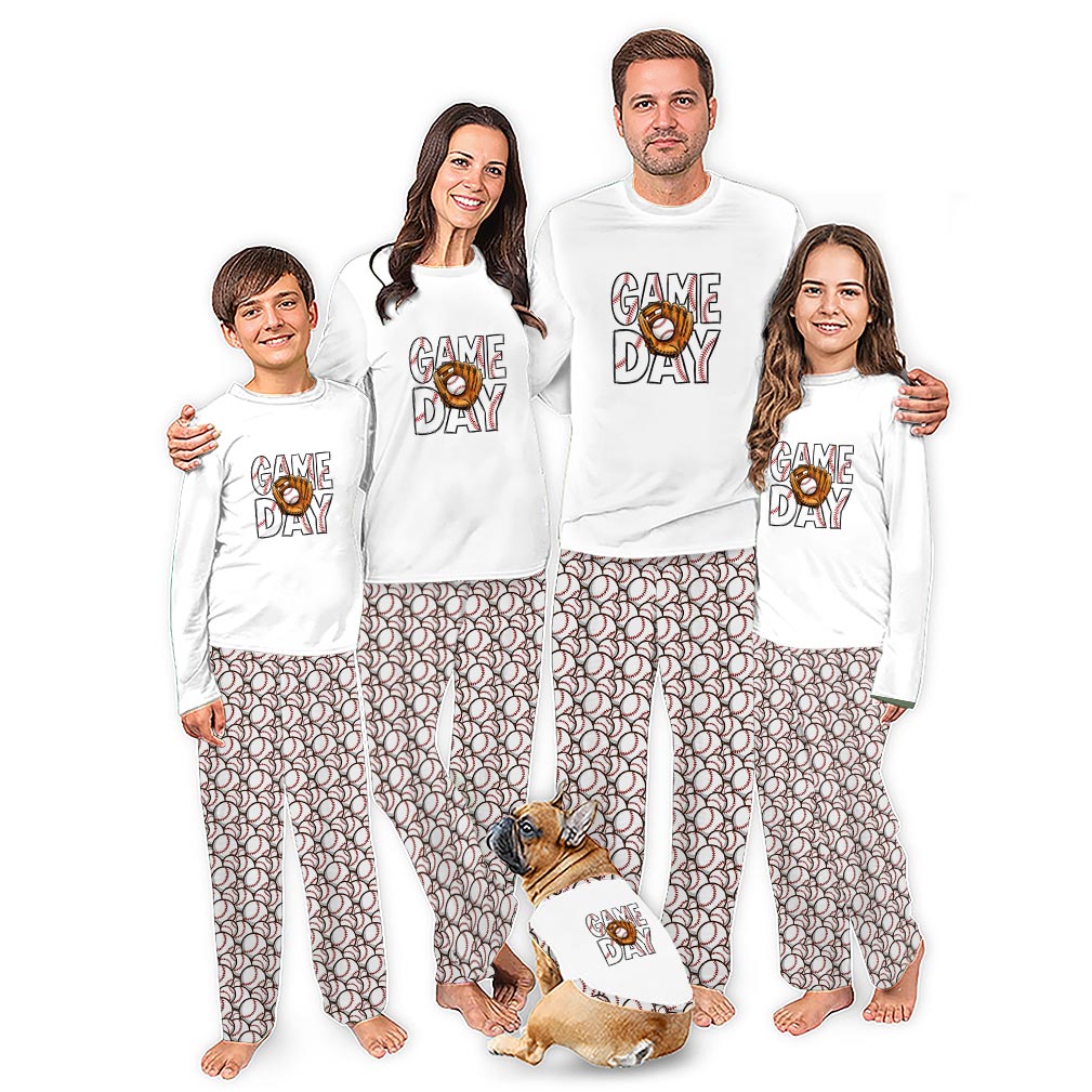 Baseball Matching Holiday Pajamas Whole Family With Plus Size