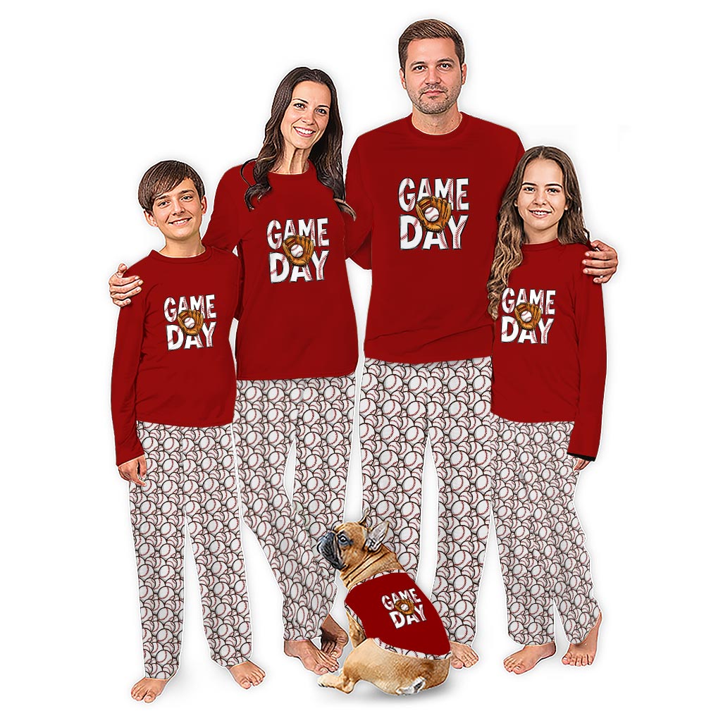 Baseball Matching Holiday Pajamas Whole Family With Plus Size