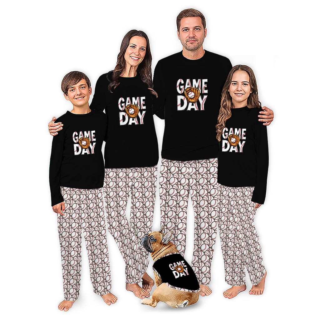 Baseball Matching Holiday Pajamas Whole Family With Plus Size