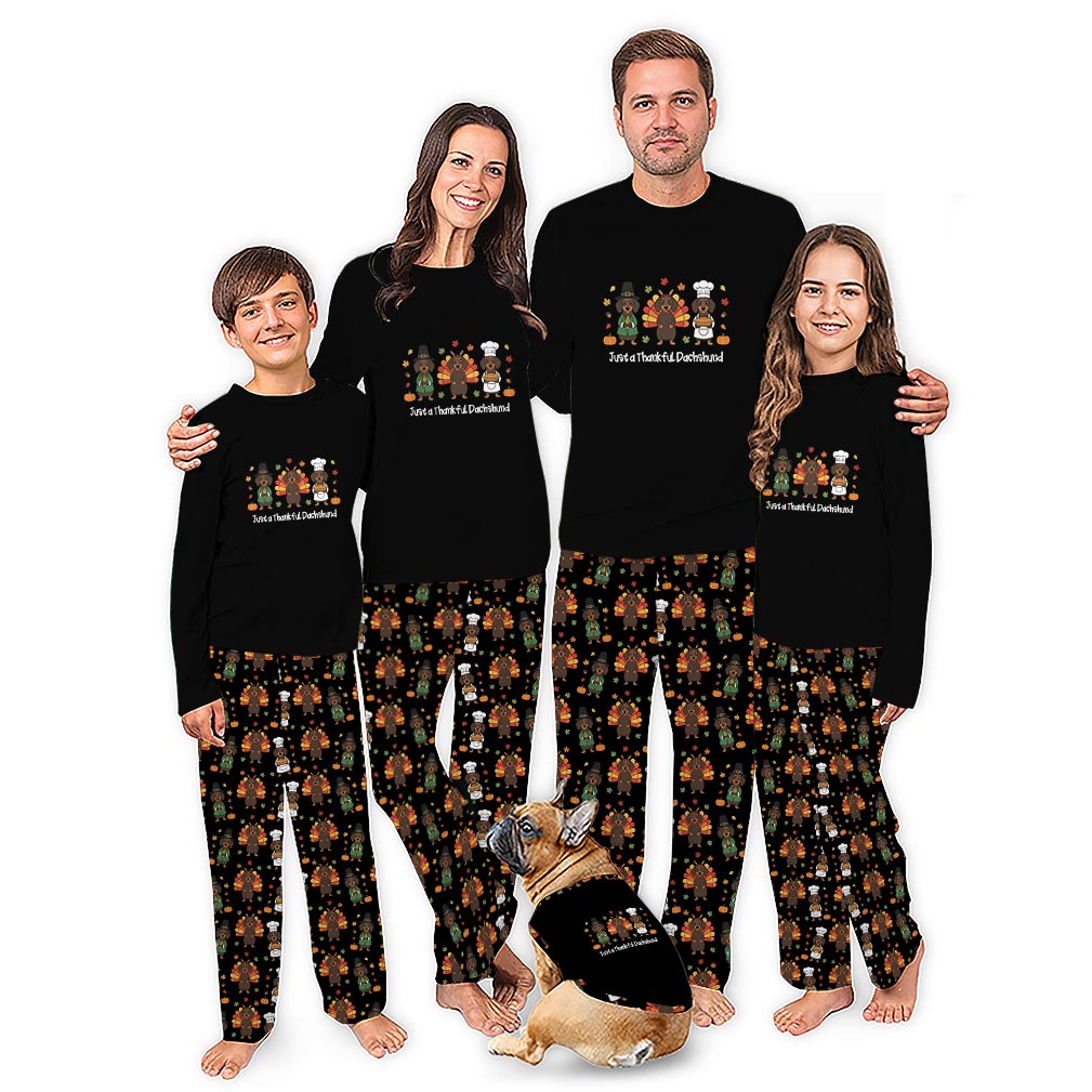 The Cutest Dachshunds Thanksgiving Matching Pajamas For The Family