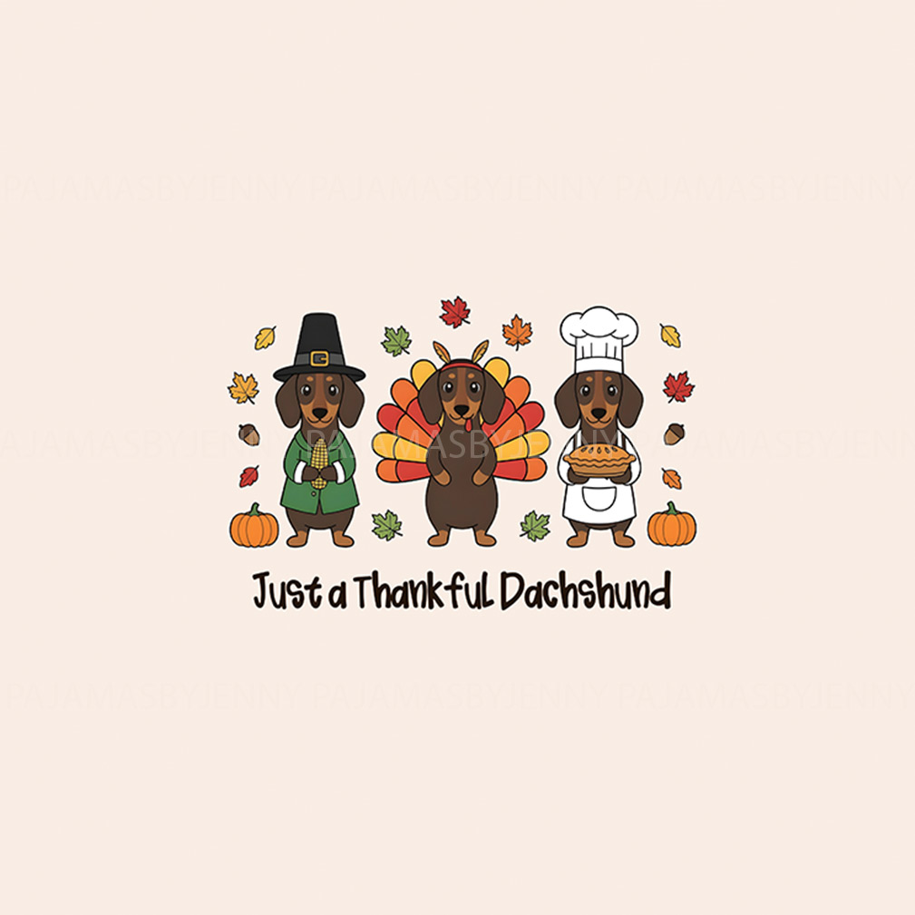The Cutest Dachshunds Thanksgiving Matching Pajamas For The Family