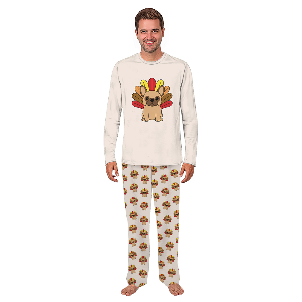 Cute French Bulldog Family Themed Holiday Pajamas With Plus Size