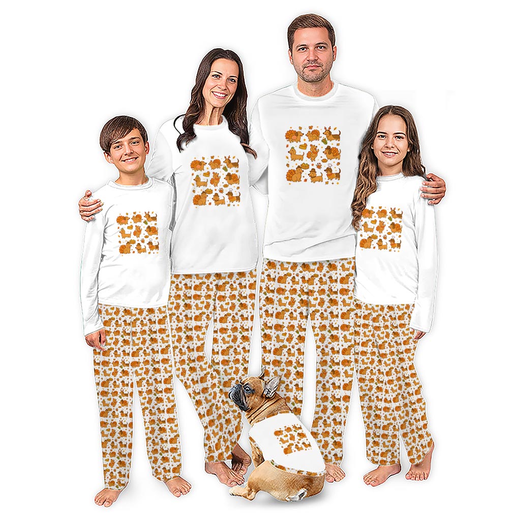 Fall Dachshund Family Thanksgiving Pajamas With Plus Size Fall Dachshund Family Thanksgiving Pajamas With Plus Size