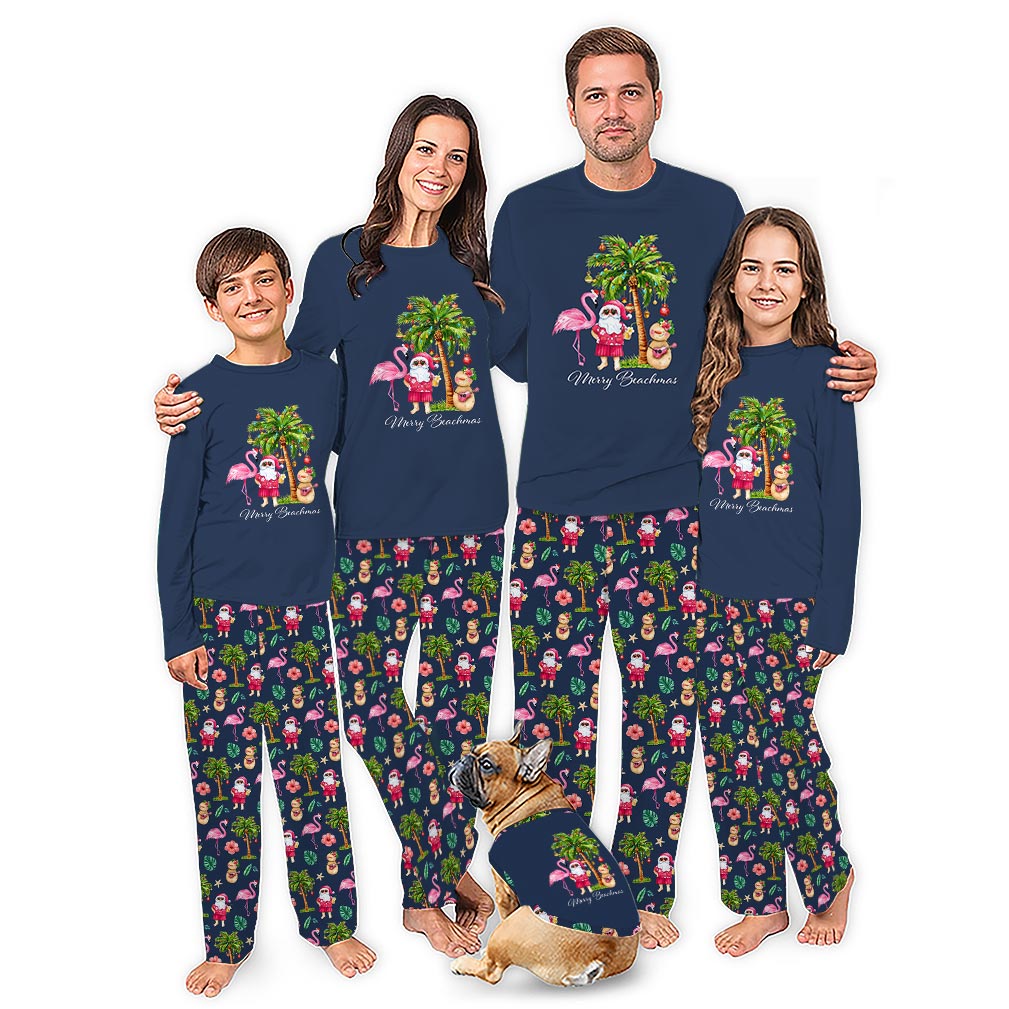 Cute Tropical Matching Christmas Pajamas Whole Family With Plus Size Cute Tropical Matching Christmas Pajamas Whole Family With Plus Size