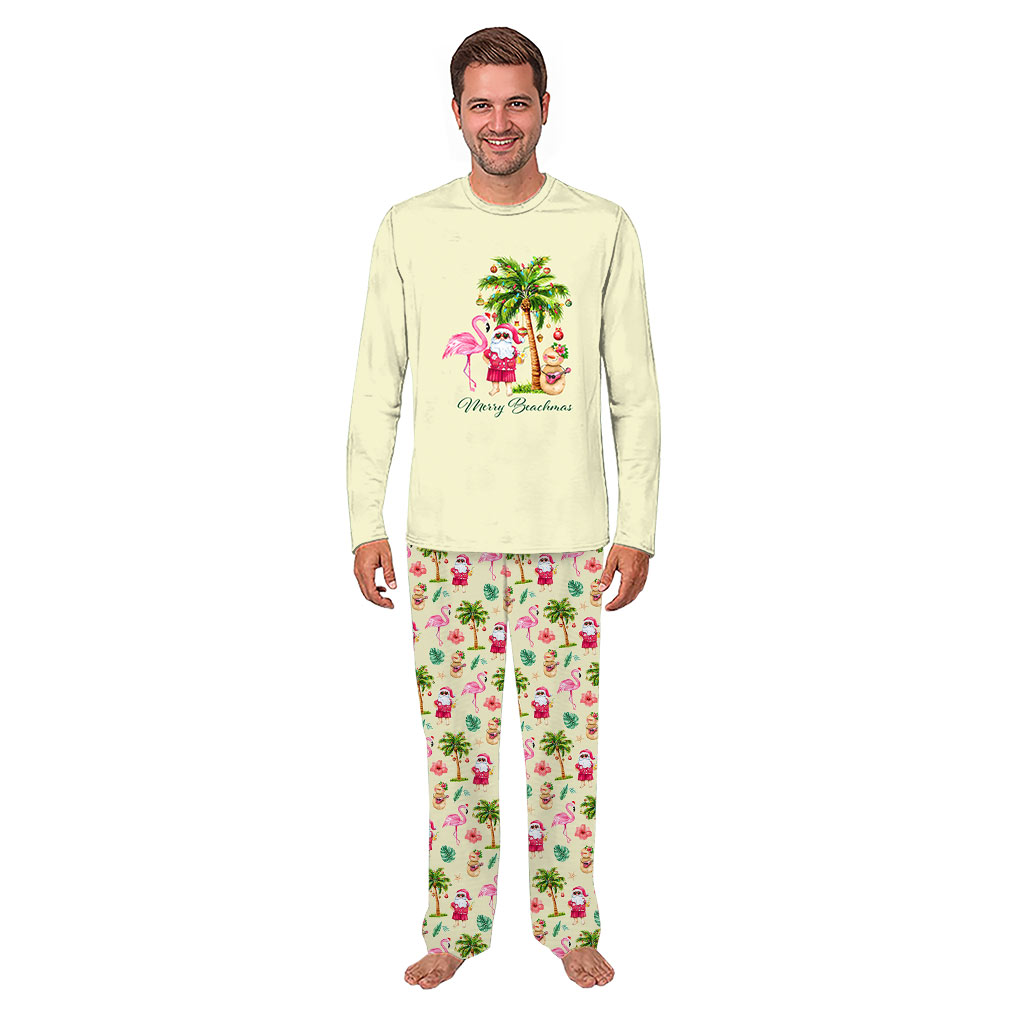 Cute Tropical Matching Christmas Pajamas Whole Family With Plus Size Cute Tropical Matching Christmas Pajamas Whole Family With Plus Size