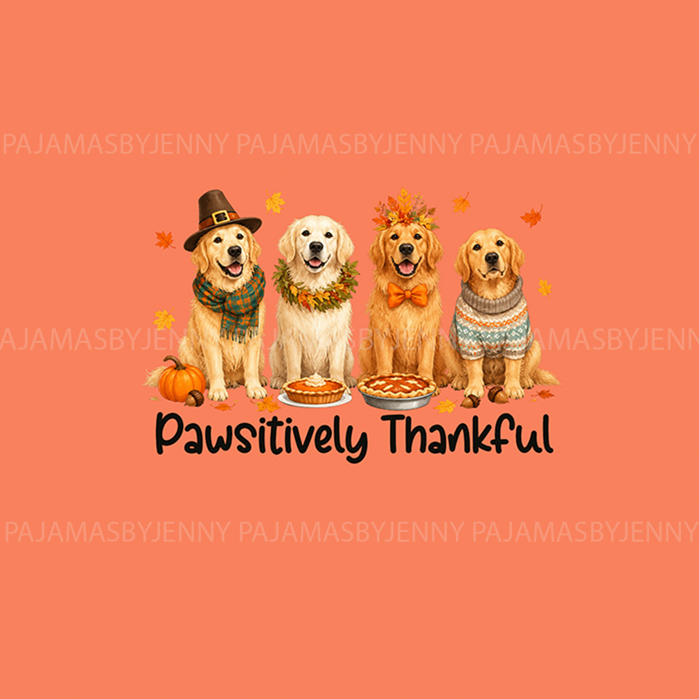 Cozy Golden Retriever Family Themed Holiday Pajamas Sets