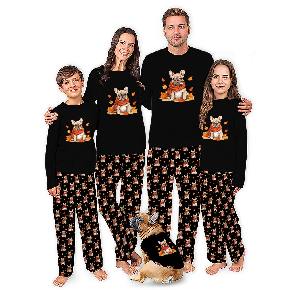 Cozy French Bulldog Matching Christmas Pajamas With Plus Size Cozy French Bulldog Matching Christmas Pajamas With Plus Size