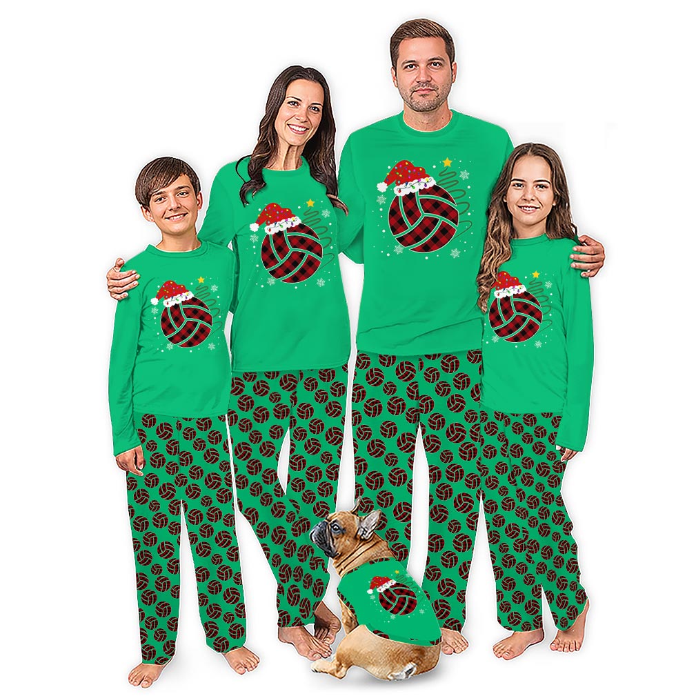 Red and Black Checkered Ball Christmas Themed Pajama Sets With Plus Size Red and Black Checkered Ball Christmas Themed Pajama Sets With Plus Size