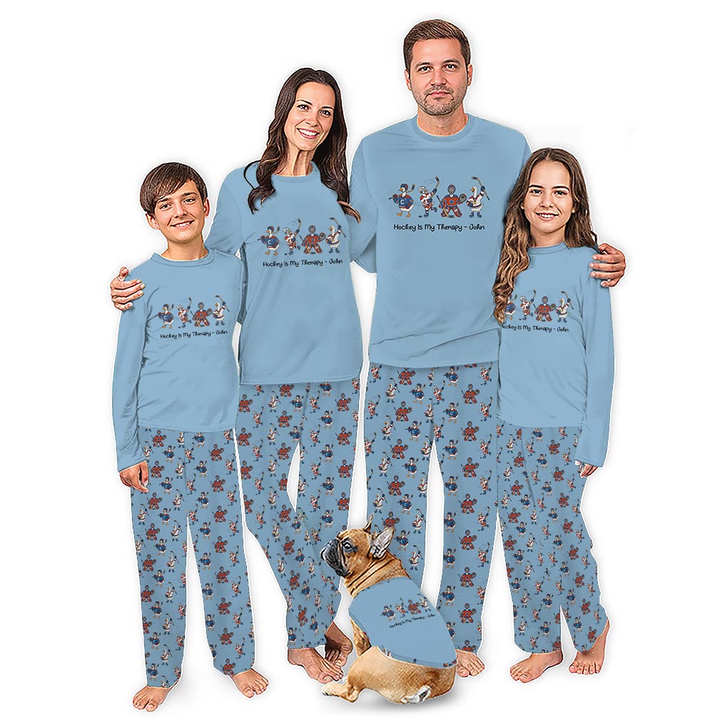 Hockey Duck Christmas Pajamas For Family With Plus Size