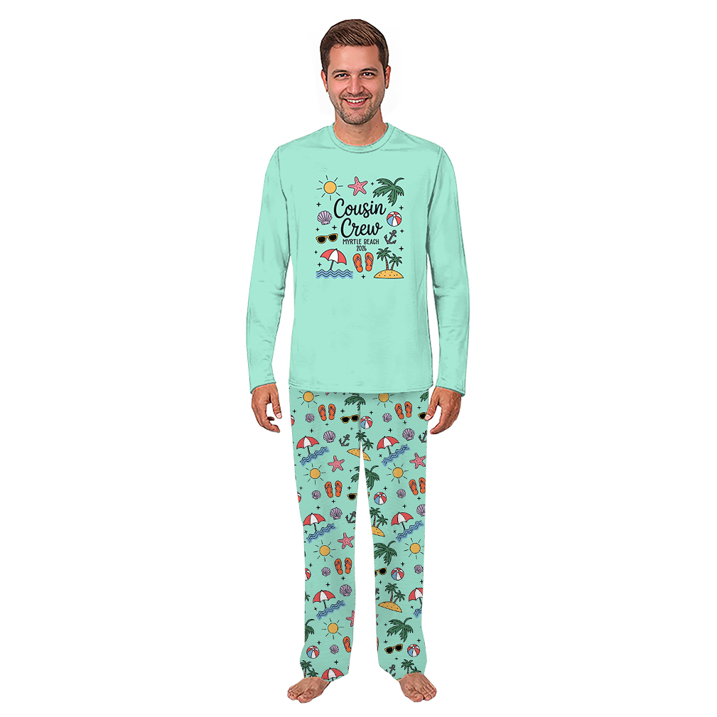 Tropical Beach Holiday Family Pajamas Sets