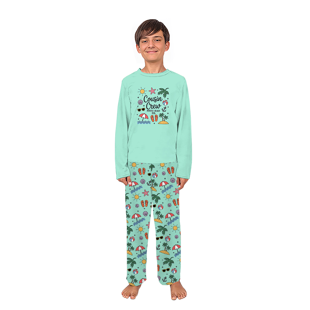 Tropical Beach Holiday Family Pajamas Sets