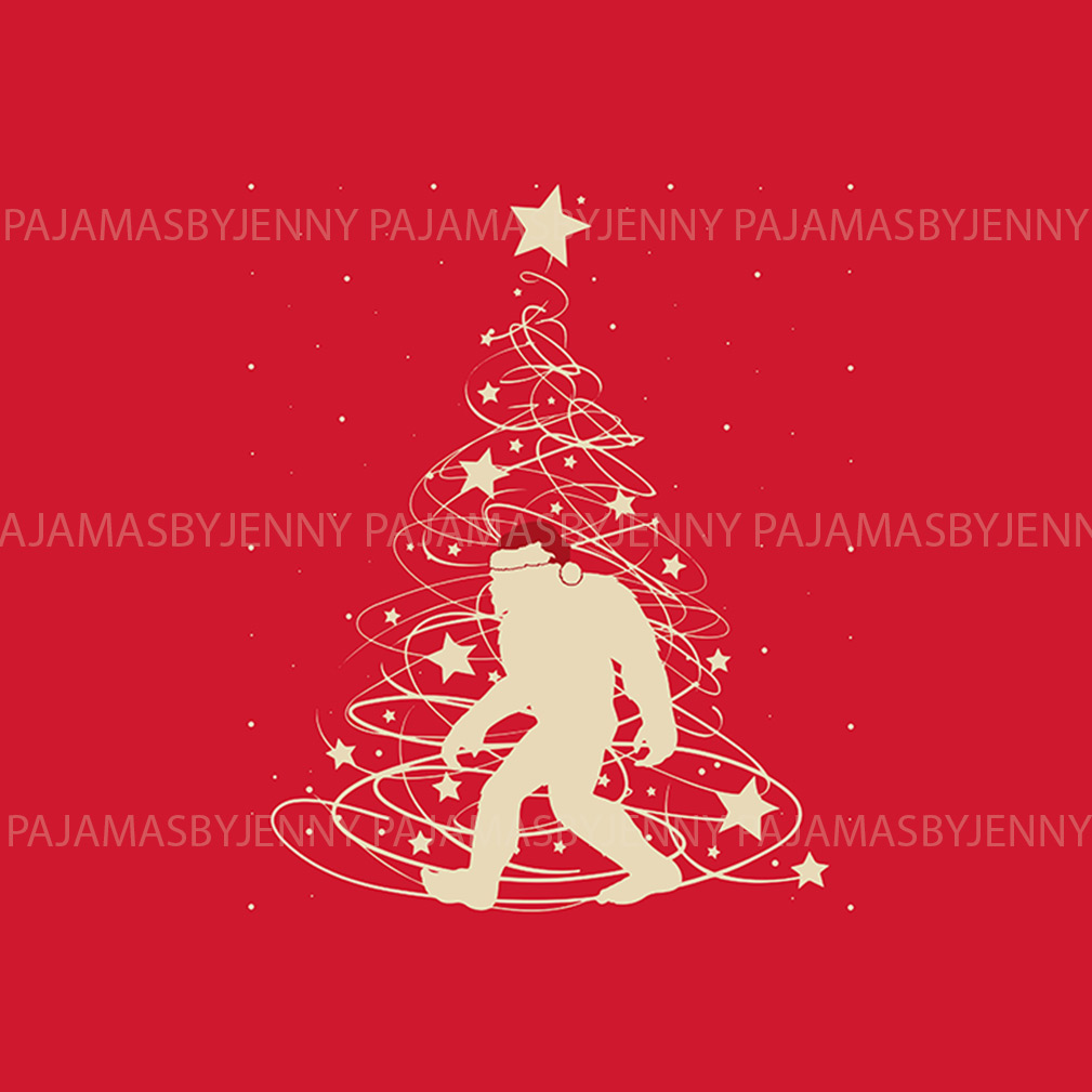 Bigfoot Family Holiday Pajamas With Dog Plus Size