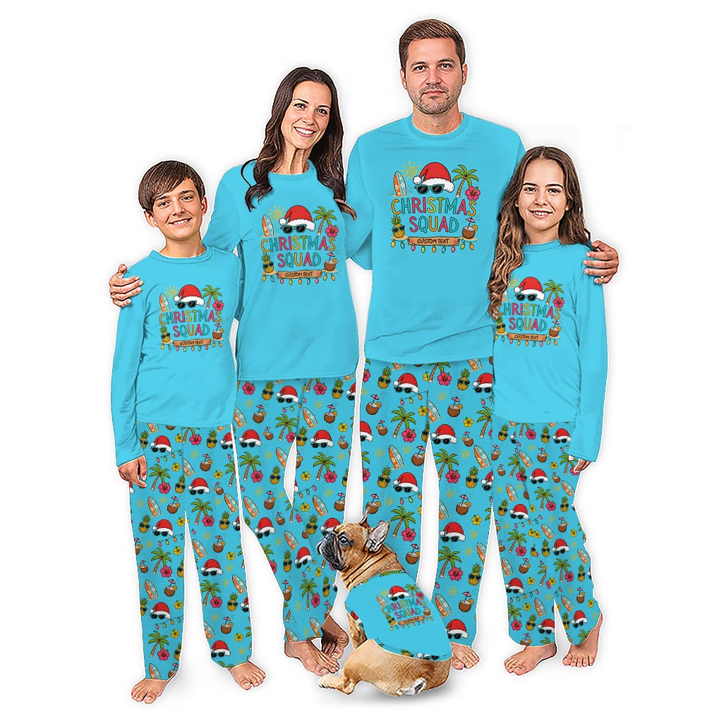 Tropical Christmas Family Pajamas With Plus Size