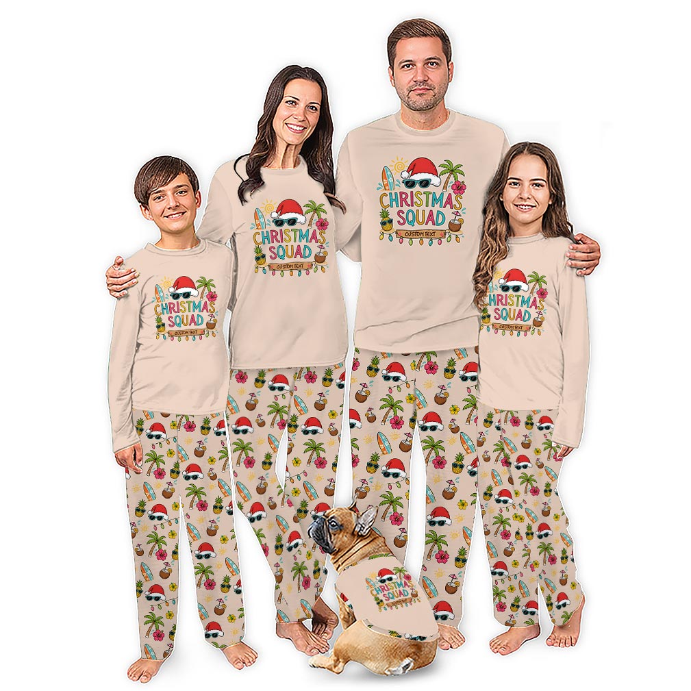 Tropical Christmas Family Pajamas With Plus Size