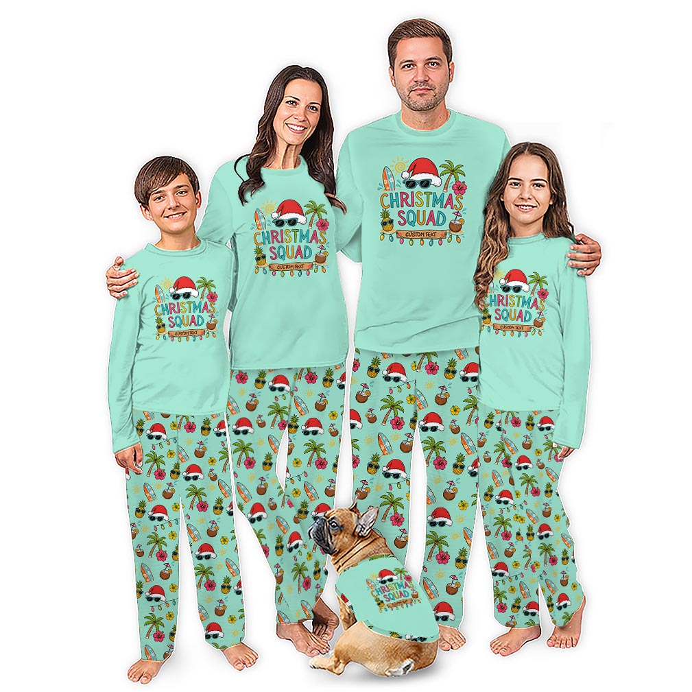 Tropical Christmas Family Pajamas With Plus Size