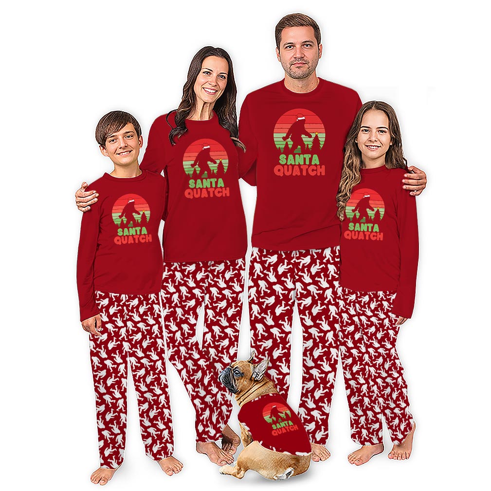 Sasquatch Family Matching Christmas Pajamas With Extended Size Sasquatch Family Matching Christmas Pajamas With Extended Size