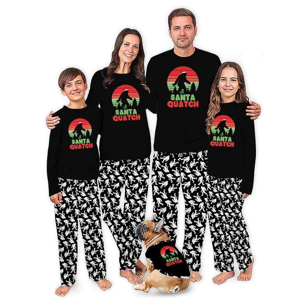Sasquatch Family Matching Christmas Pajamas With Extended Size Sasquatch Family Matching Christmas Pajamas With Extended Size