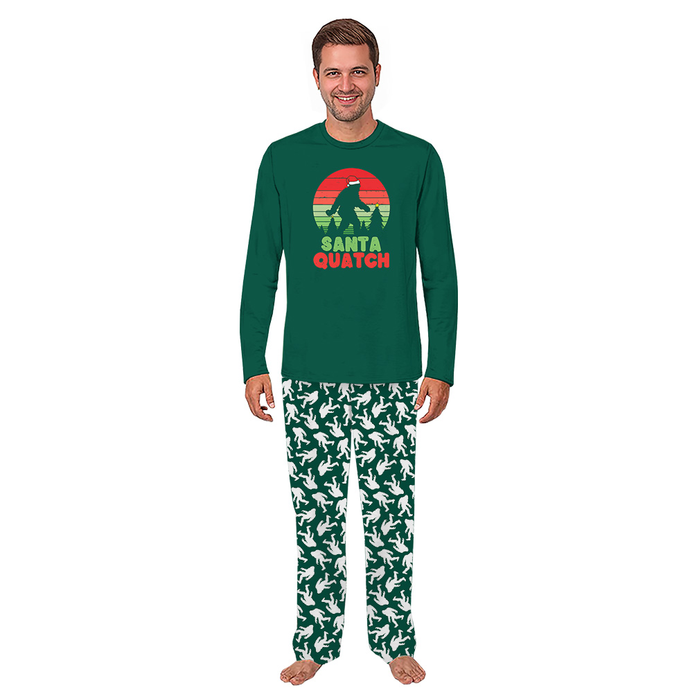 Sasquatch Family Matching Christmas Pajamas With Extended Size Sasquatch Family Matching Christmas Pajamas With Extended Size