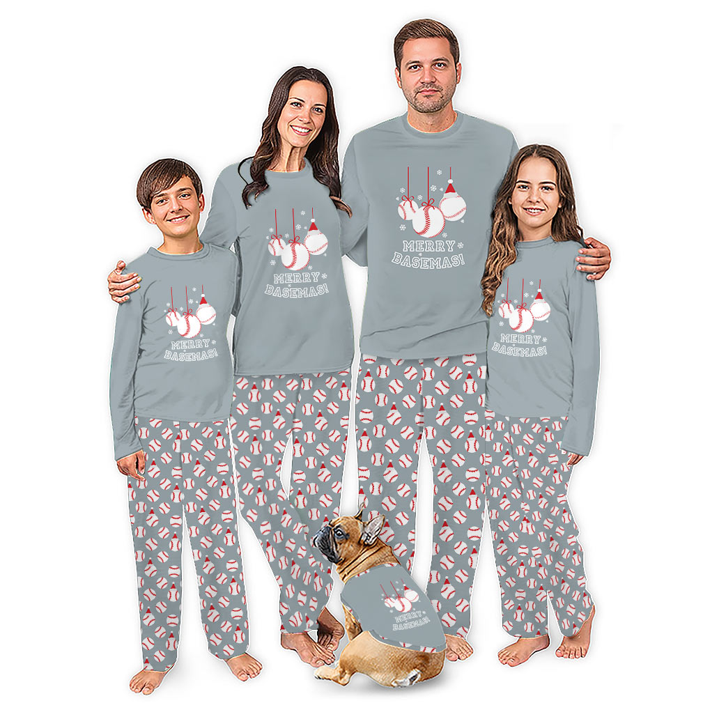 Baseball Matching Christmas Pajamas With Plus Size Baseball Matching Christmas Pajamas With Plus Size