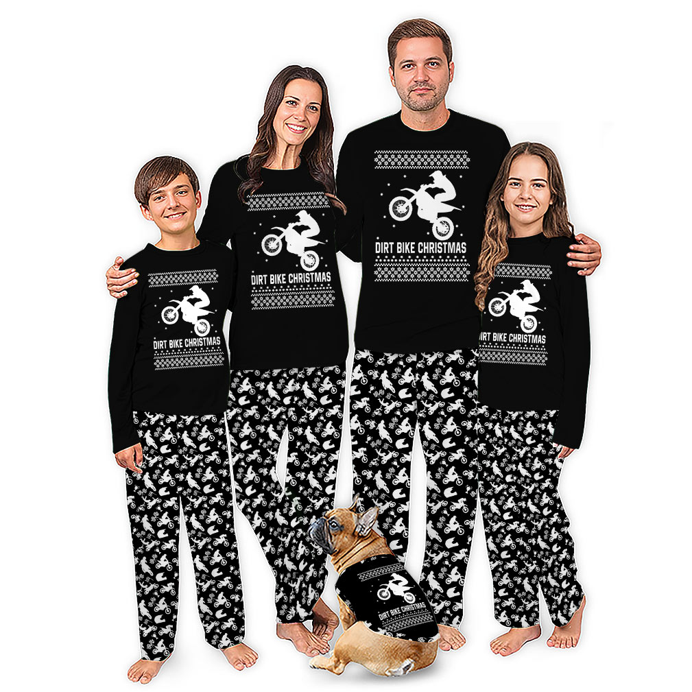 Dirt Bike Family Matching Christmas Pajamas With Plus Size
