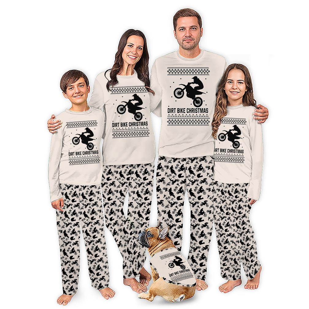 Dirt Bike Family Matching Christmas Pajamas With Plus Size