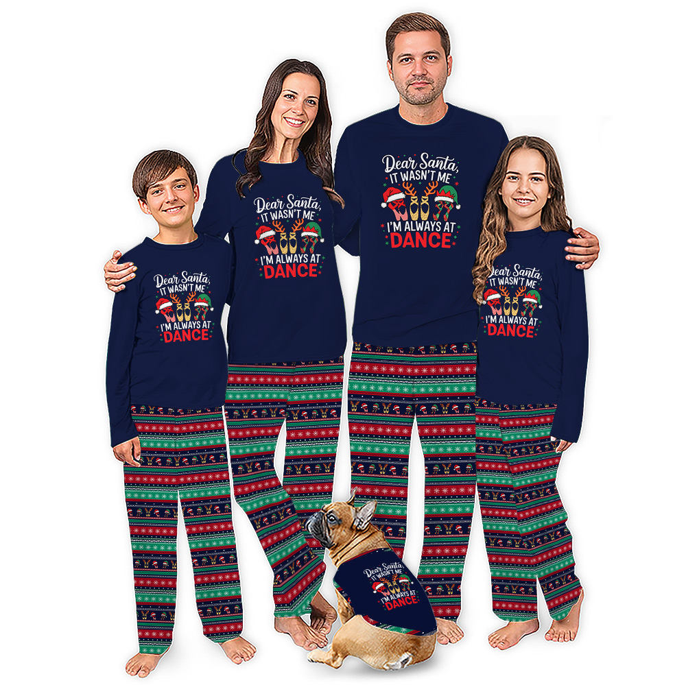Dance Ballet Christmas Pajamas Family