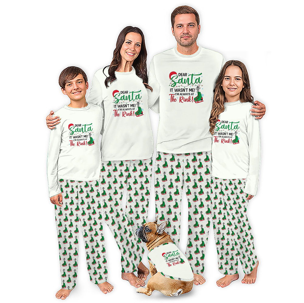 Funny Ice Skating Christmas Pajamas Funny Ice Skating Christmas Pajamas