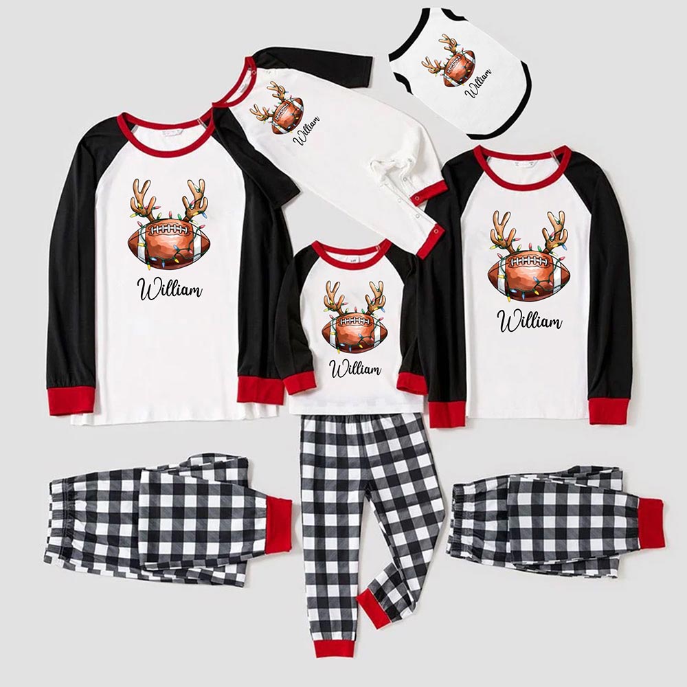 Custom Ball Design Family Christmas Matching Pyjama Sets Custom Ball Design Family Christmas Matching Pyjama Sets
