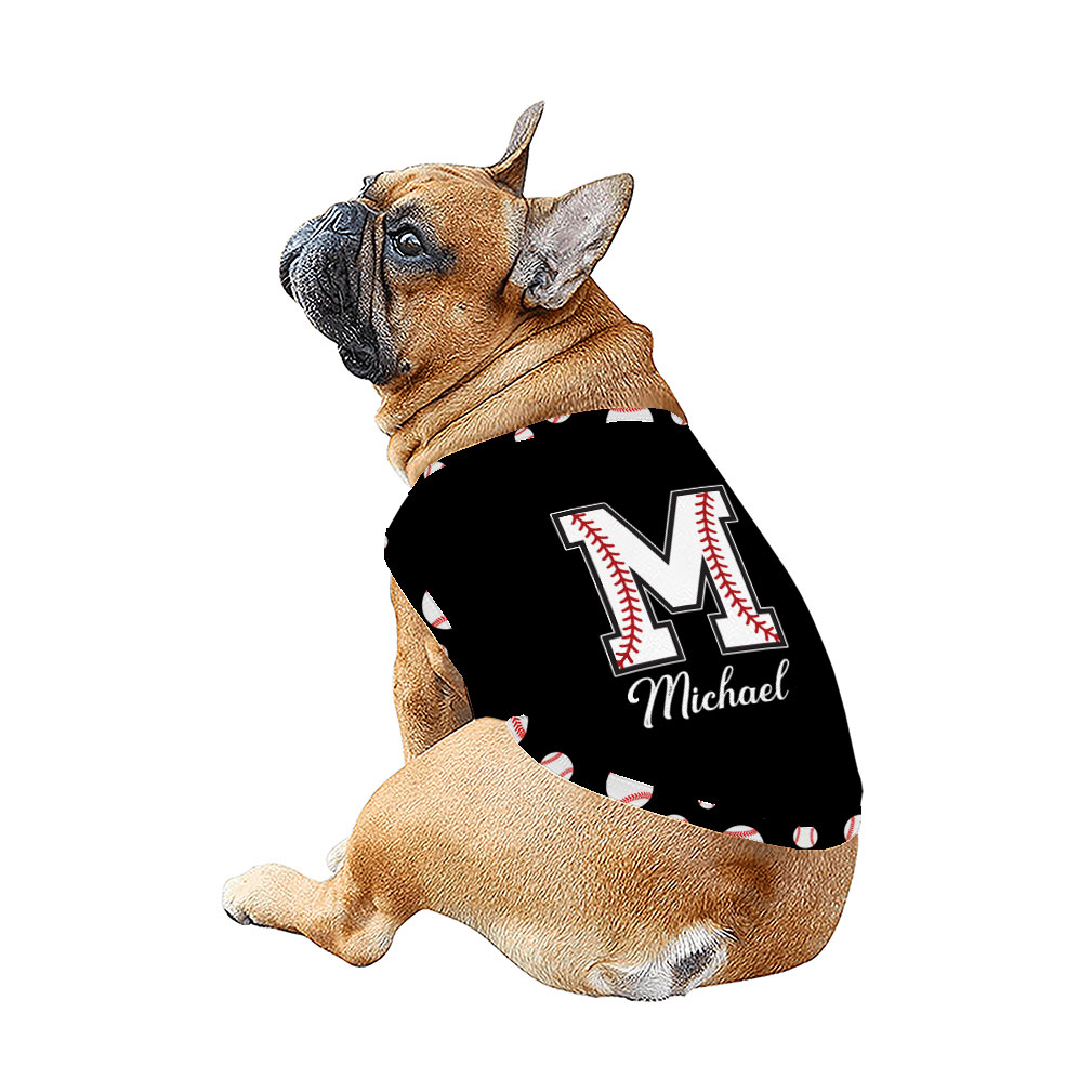 Personalized Baseball Monogram Matching Family Pajamas with Name