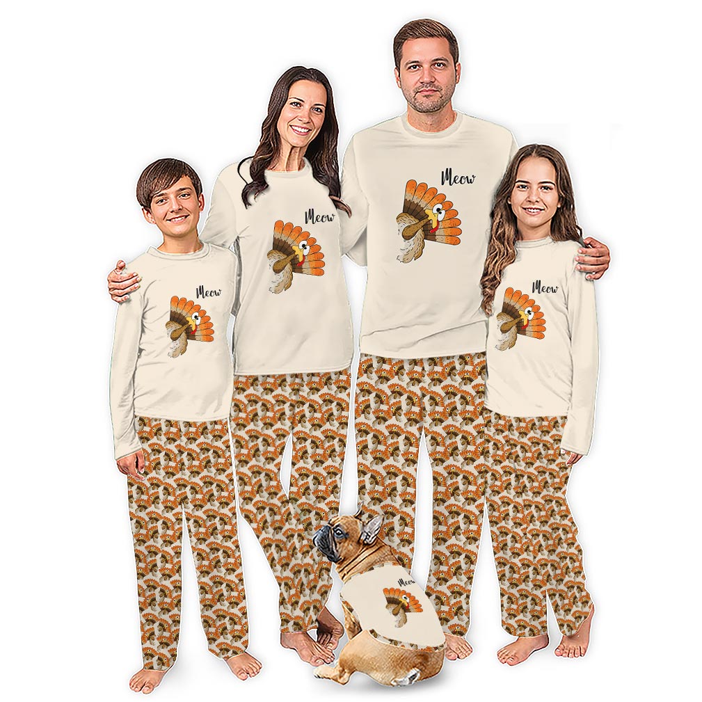 Funny Turkey Thanksgiving Family Matching PJs With Extended Sizes Funny Turkey Thanksgiving Family Matching PJs With Extended Sizes