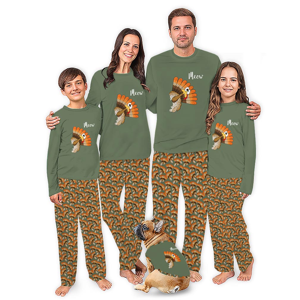 Funny Turkey Thanksgiving Family Matching PJs With Extended Sizes Funny Turkey Thanksgiving Family Matching PJs With Extended Sizes