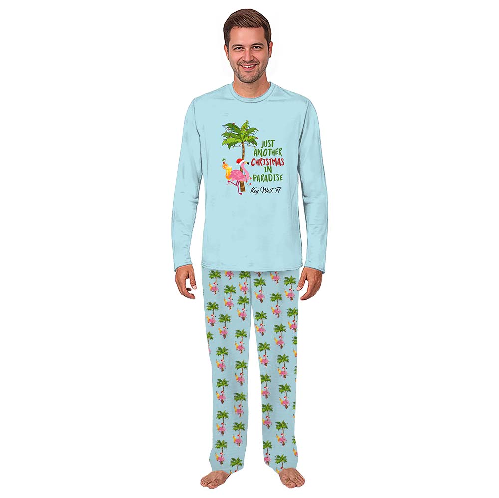 Custom Beach Christmas Family Matching Pajamas With Location