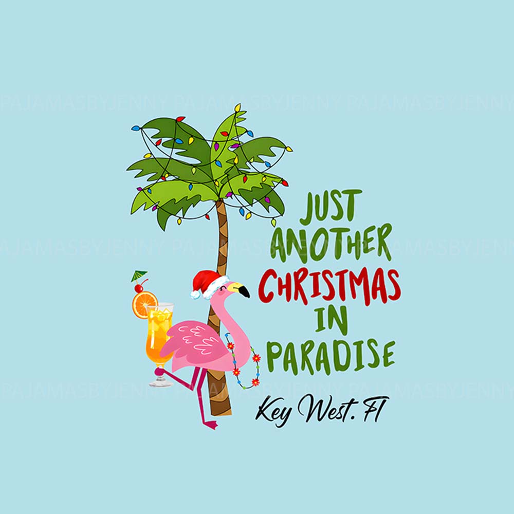 Custom Beach Christmas Family Matching Pajamas With Location