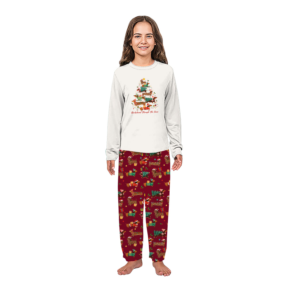 Dachshund Through The Snow Christmas Pajama Matching Dachshund Through The Snow Christmas Pajama Matching