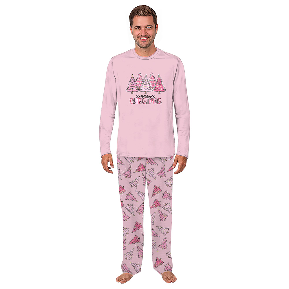Pink Tree Christmas Christmas Plaid Pajamas
