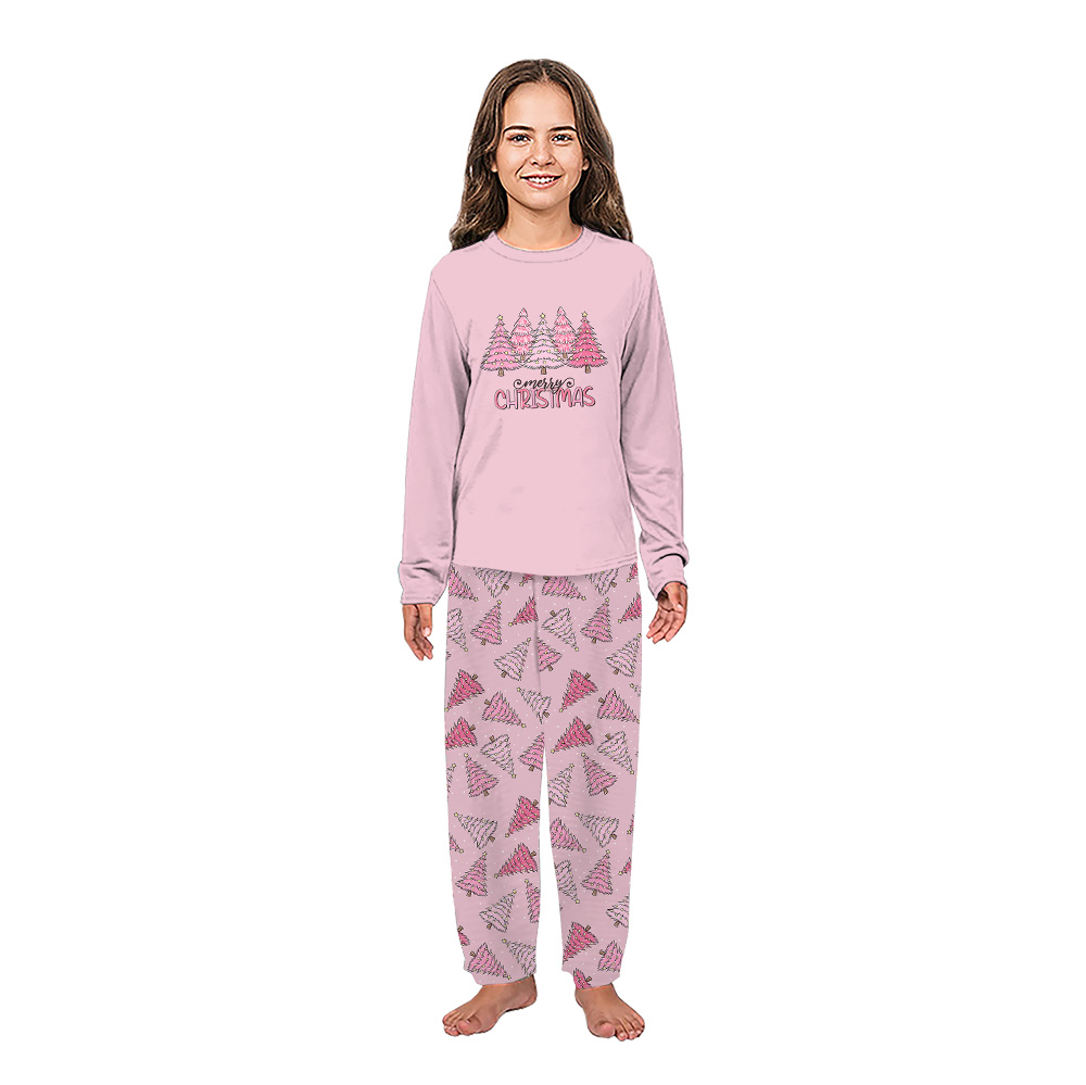Pink Tree Christmas Christmas Plaid Pajamas