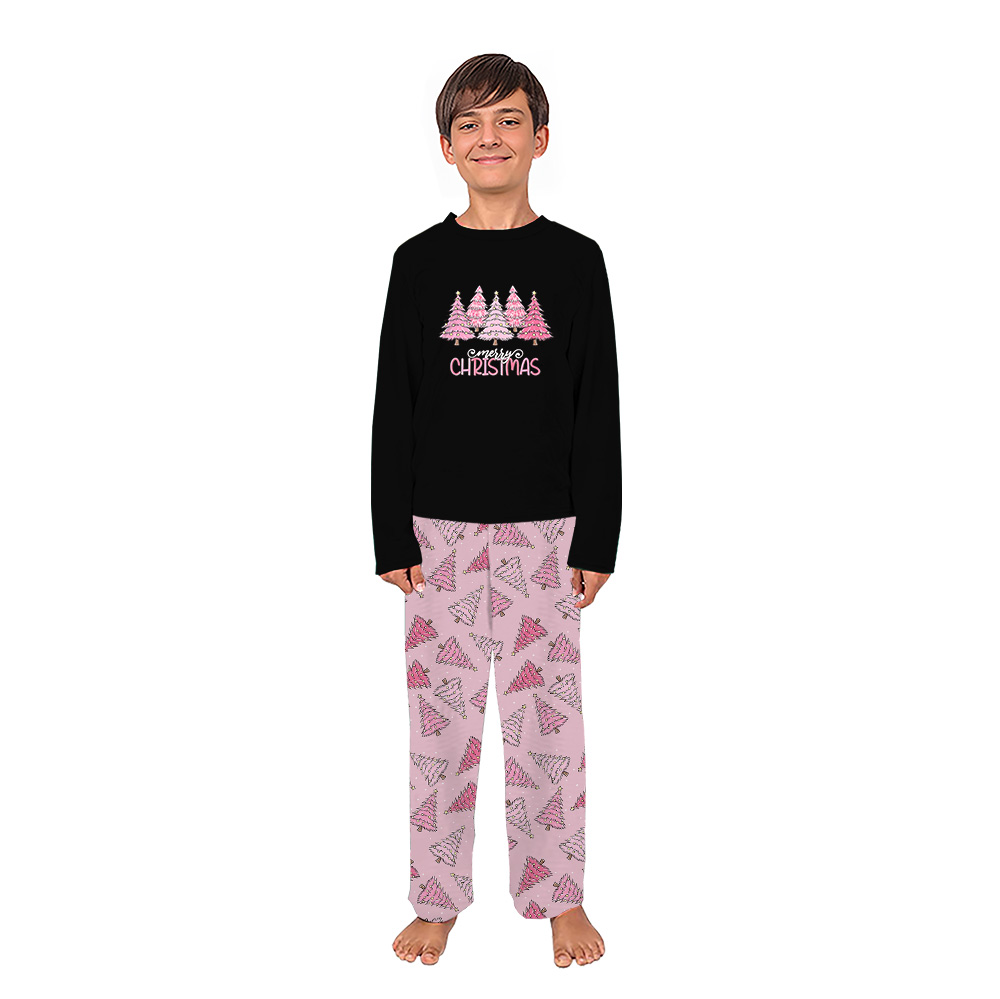 Pink Tree Christmas Christmas Plaid Pajamas