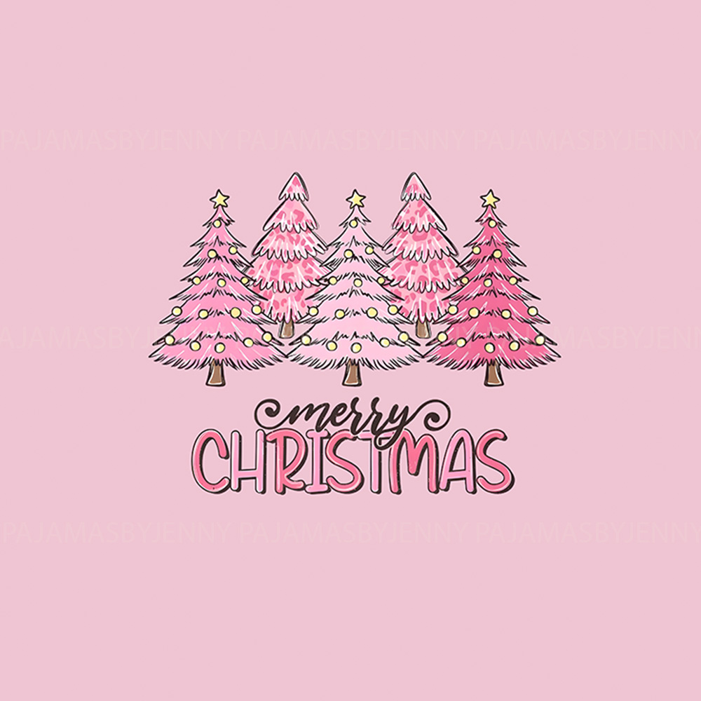 Pink Tree Christmas Christmas Plaid Pajamas