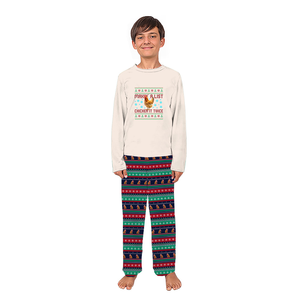 Funny Chicken Family Christmas Pajamas Funny Chicken Family Christmas Pajamas
