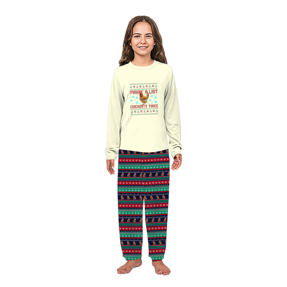 Funny Chicken Family Christmas Pajamas Funny Chicken Family Christmas Pajamas