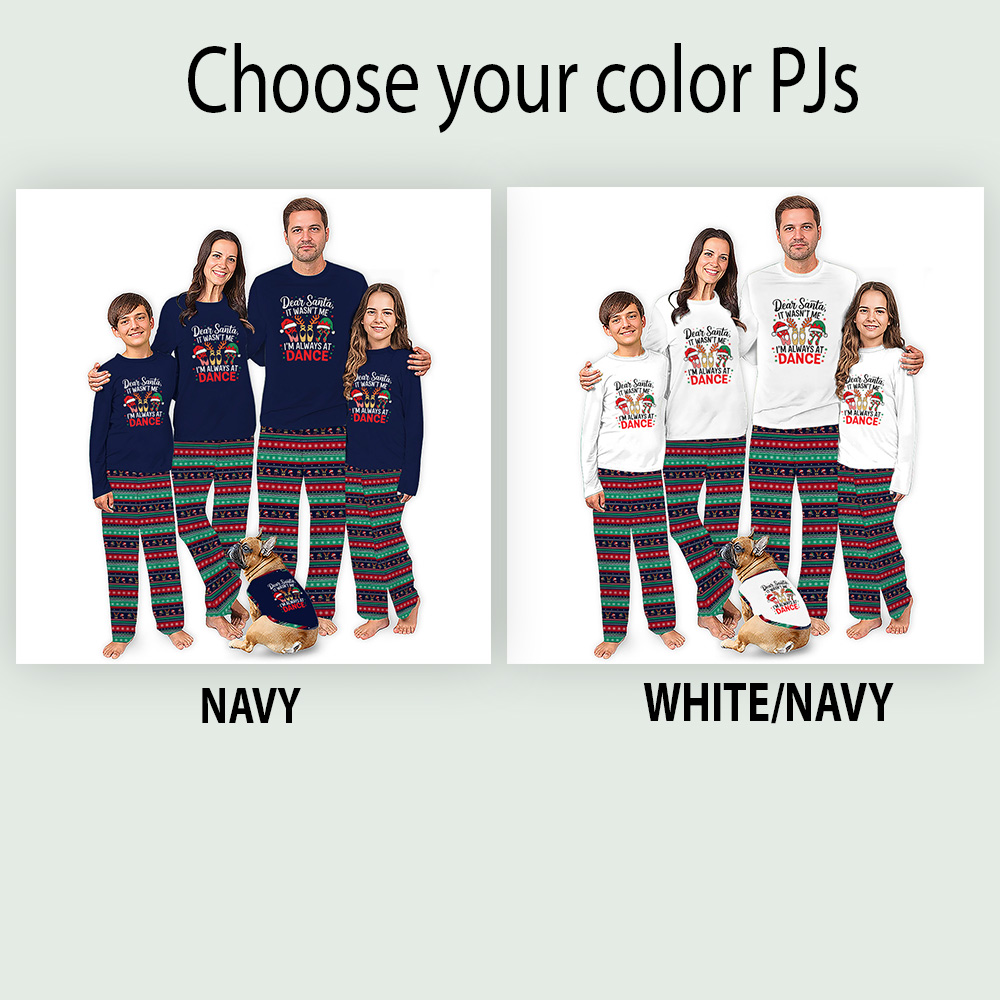 Dance Ballet Christmas Pajamas Family