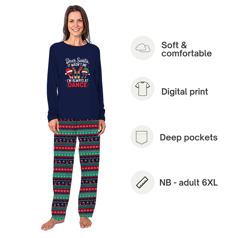 Dance Ballet Christmas Pajamas Family