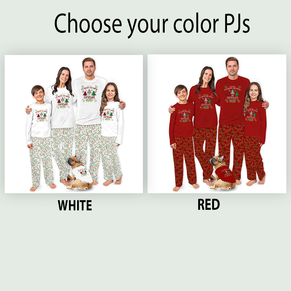 Music Christmas Pajama Sets For Family