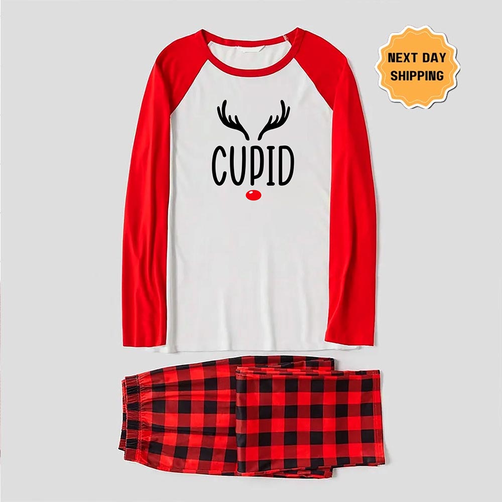 Custom Design Reindeer Family and Dog Christmas Pajamas