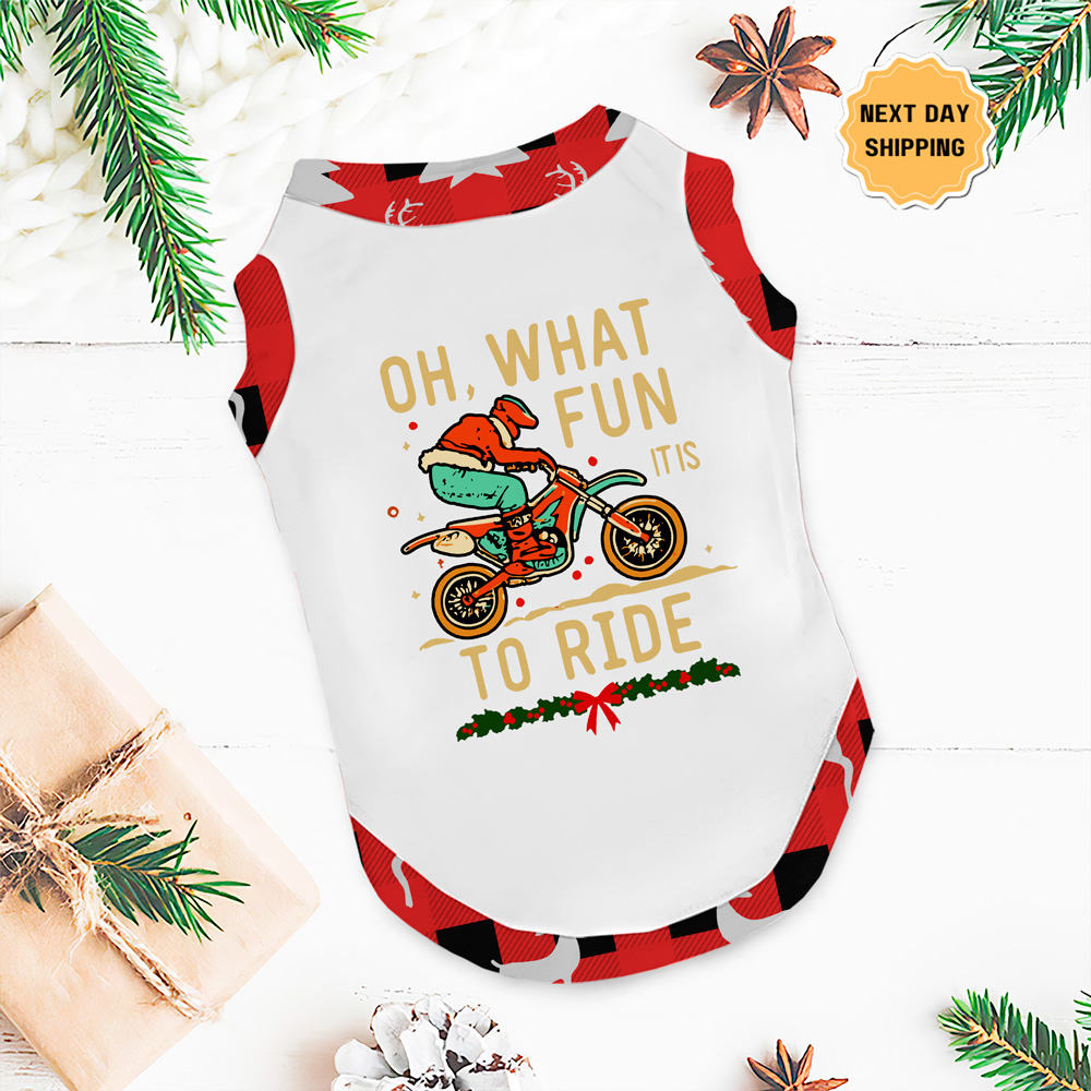 Oh What Fun It Is To Ride Motocross Matching Pjs For Xmas