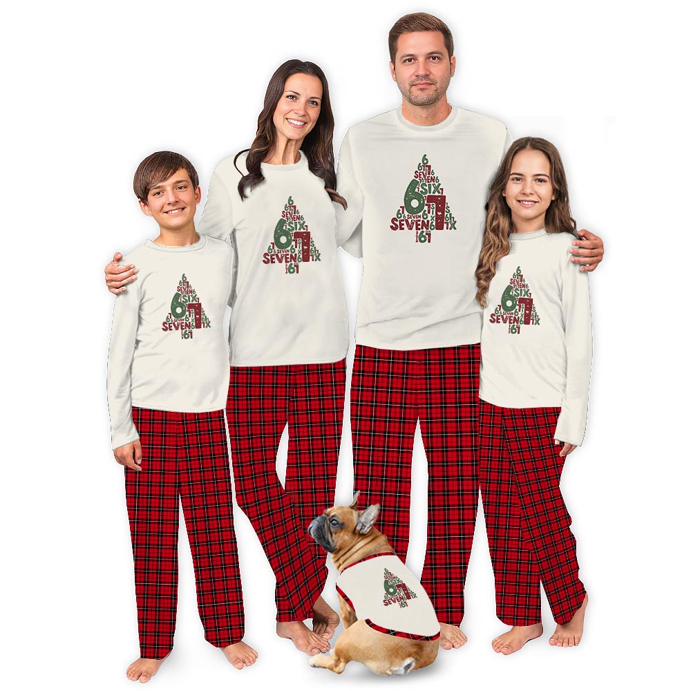 Six Seven Christmas Tree Matching Pajamas Dog And Owner Six Seven Christmas Tree Matching Pajamas Dog And Owner